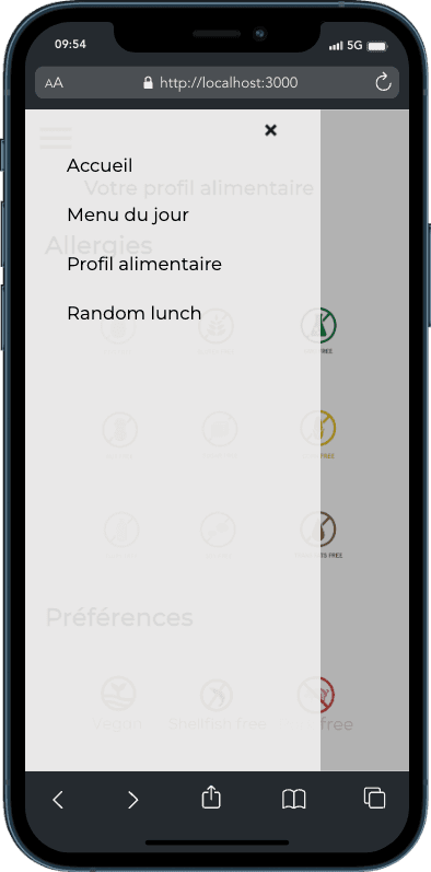 project mockup screens