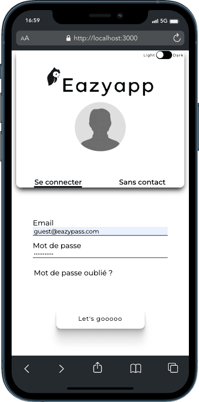 project mockup screens