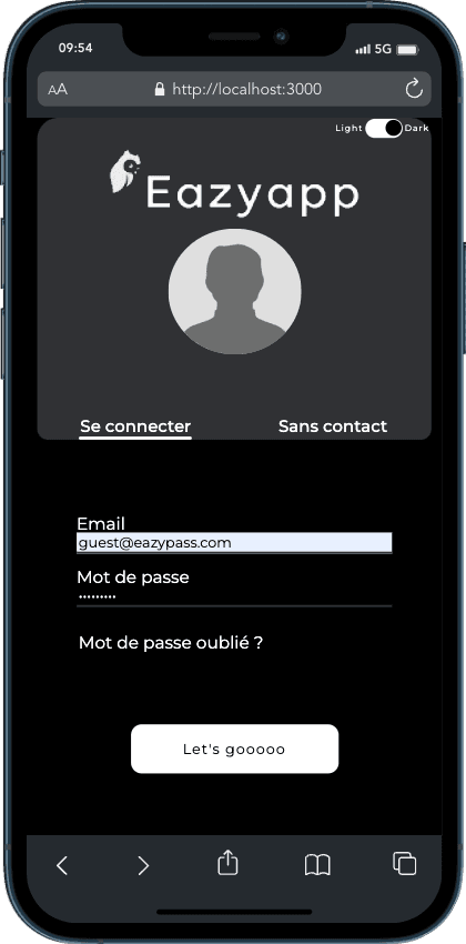 project mockup screens