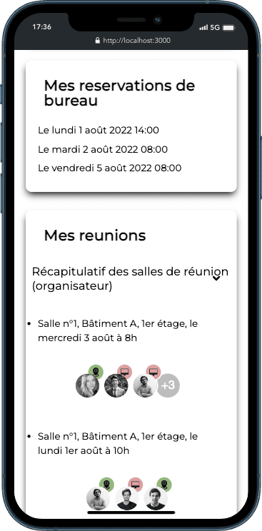 project mockup screens